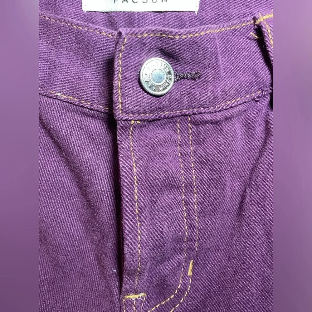 PacSun Low Rise Button‎ Fly Straight Leg jeans - Purple size 27 NWT
